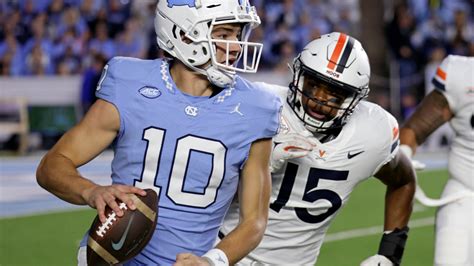 Mike Hollins and Malik Washington help Virginia stun No. 10 North Carolina 31-27